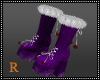 Purple Santa Boots