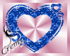 ¤C¤ Glitter heart blue