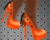 -DJ- Orange Lace Heels
