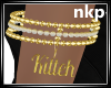 Kitteh-gold armband -R