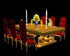 Dining Table - Red Gold