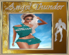 ANGEL HOLISTER Teal PJs