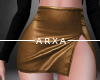 AX | Leather Skirt GOLD