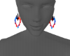 Duel flame earrings