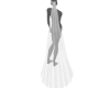 long white veil