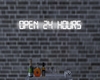 Wall Sign Open 24hrs