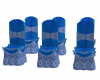 blue wedding chairs