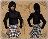 #Black Sweater&Skirt