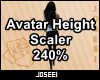 Avatar Height Scale 240%