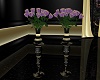 Purple Roses Pedestal