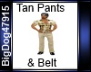 [BD] Tan Pants & Belt