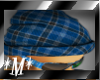 *M* blu plaid skully