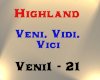 Highland - Veni, Vidi