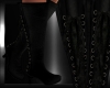Mina LaceUp Boots Black