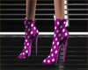 Pl Purple Polka boots