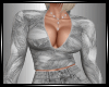 Grey Art Zipper Top