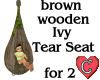 TearSeat for2 brownWood