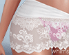 Tropical Skirt White Red