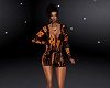 orange flowers set
