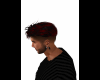 coiffure rouge et  noir