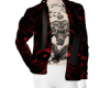 Mens red goth top