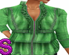 Green Frilly Top