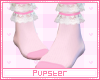ruffle socks | pink