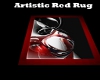Artistic Red Rug