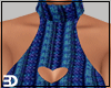 Blue Multi Sweater Skirt