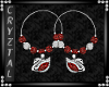 Red Swan Earrings