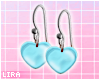 Baby Blue Heart Earrings