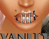 {V} Stitched Lips/ Metal