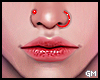 G. Nose Piercing Red