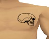 Skull chest tattoo
