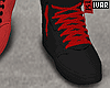 I' Blk+Red Dual Shoes