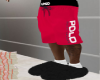 Red Polo Shorts