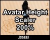 Avatar Height Scale 200%