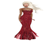 S4 Red Sequins Gown