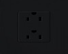 Black Wall Socket