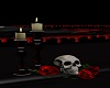 skull/roses and candles