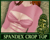 Spandex Crop Top Pink