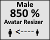 Avatar scaler 850% Male