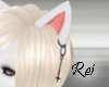 [R] White Cat Ear Charm