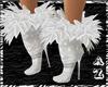 White Feather Boots