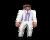 lilac n white suit