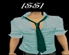 [SS] Shirt & Tie Teal