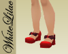 WL~Red Plaid Shoes