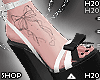 Heels Ballet Ribbon B/W