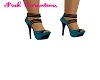 Teal & Black Stilettos