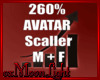 260% Avatar Scaler M+F